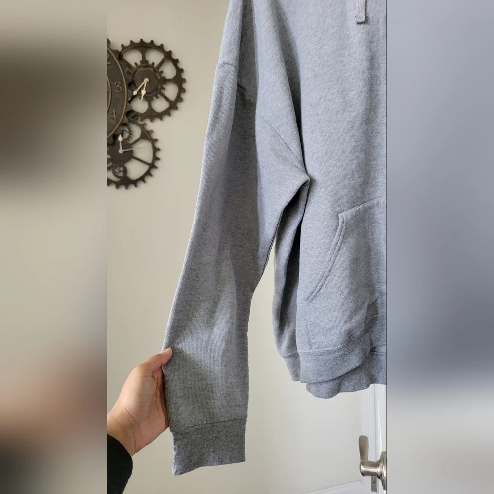 Athletic Works Men's Fleece Pullover Hoodie Sweatshirt Grey Size-50/52